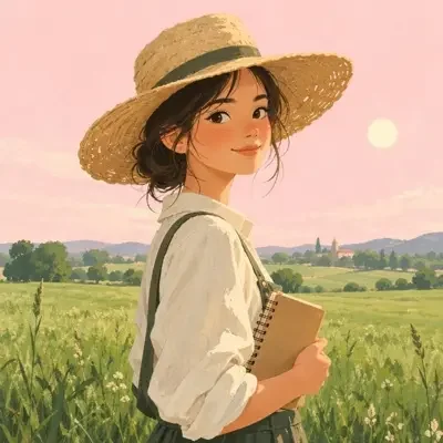 田埂小满头像插画