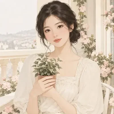 花岛阿满头像插画