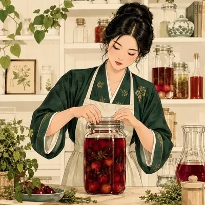 酿酿头像插画